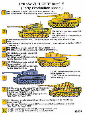 Techmod TM35005 1:35 Pz.Kpfw.VI Tiger Ausf.E Early Production