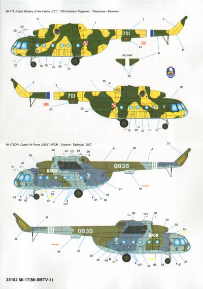 Techmod TM35102 1:35 Mil Mi-8MT/Mi-17 Hip-H Helicopter