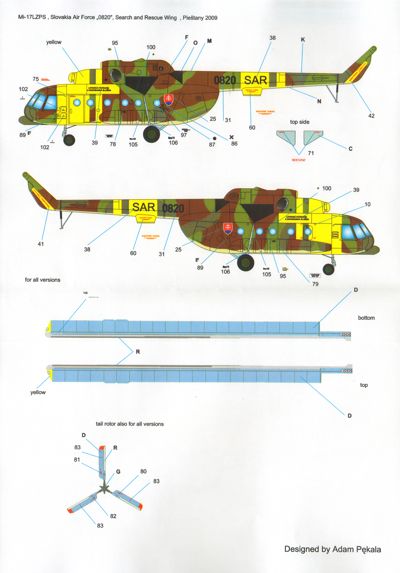 Techmod TM35102 1:35 Mil Mi-8MT/Mi-17 Hip-H Helicopter
