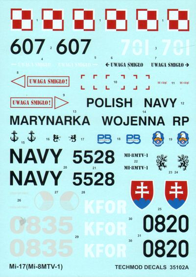 Techmod TM35102 1:35 Mil Mi-8MT/Mi-17 Hip-H Helicopter