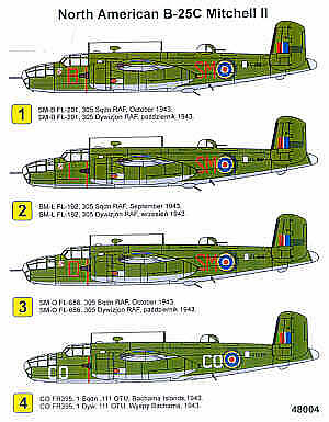 Techmod TM48004 1:48 North-American B-25C Mitchell III