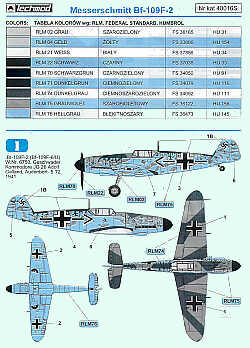 Techmod TM48016 1:48 Messerschmitt Bf-109F-2