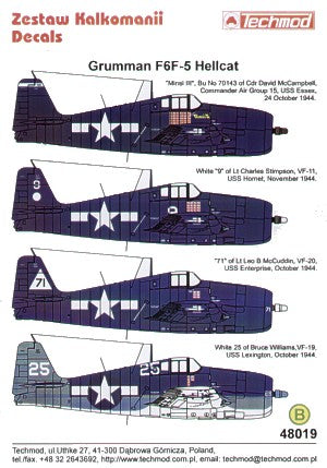 Techmod TM48019 1:48 Grumman F6F-5 Hellcat