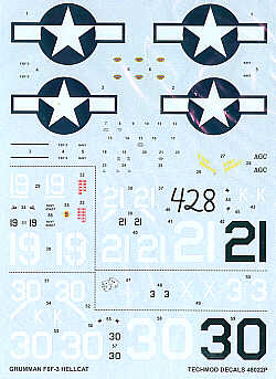 Techmod TM48022 1:48 Grumman F6F-3 Hellcat