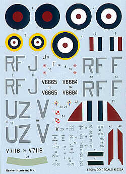 Techmod TM48025 1:48 Hawker Hurricane Mk.I