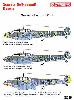 Techmod TM48026 1:48 Messerschmitt Bf-110D