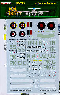 Techmod TM48028 1:48 North-American P-51B Mustang III