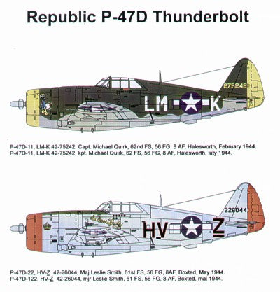 Techmod TM48047 1:48 Republic P-47D Thunderbolt 'Razorback'