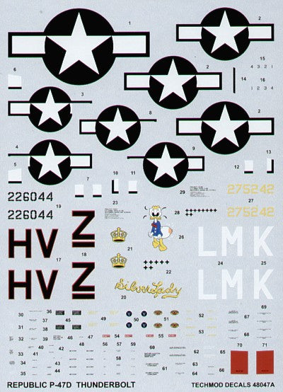 Techmod TM48047 1:48 Republic P-47D Thunderbolt 'Razorback'