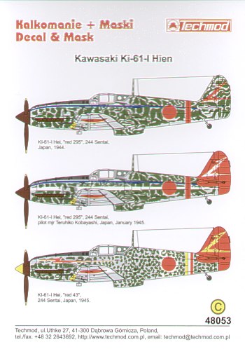 Techmod TM48053 1:48 Kawasaki Ki-61 Hein Part 2.