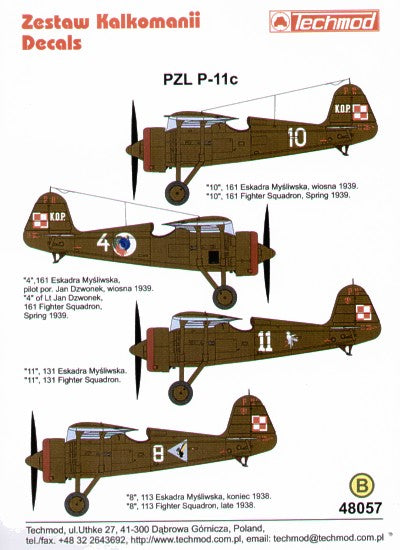 Techmod TM48057 1:48 PZL P.11C Part 1.