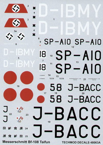 Techmod TM48063 1:48 Messerschmitt Bf-108B Taifun Part 2.