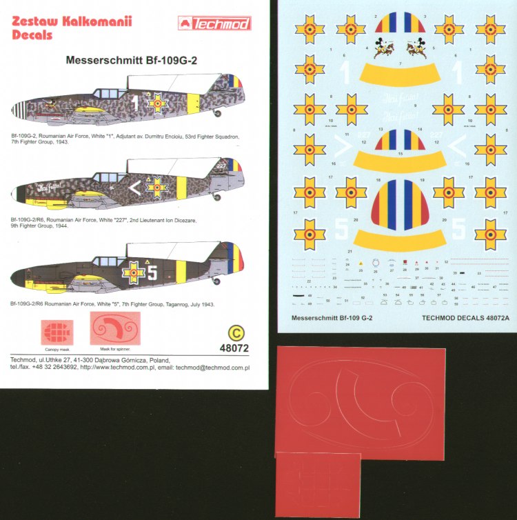 Techmod TM48072 1:48 Messerschmitt Bf-109G-2
