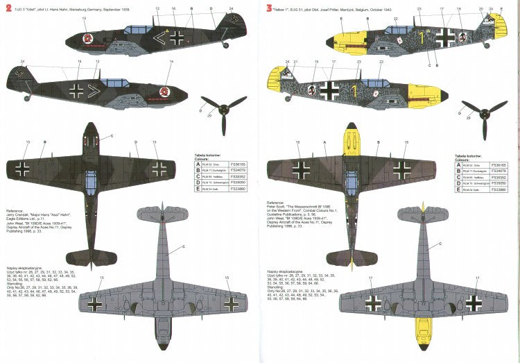 Techmod TM48080 1:48 Messerschmitt Bf-109E-3