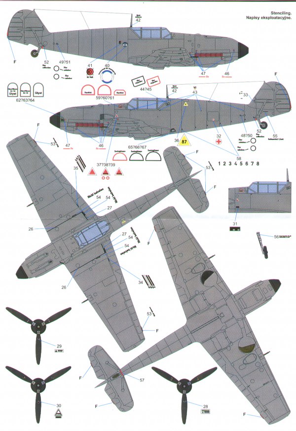 Techmod TM48080 1:48 Messerschmitt Bf-109E-3