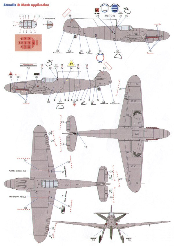 Techmod TM48082 1:48 Messerschmitt Bf-109G-2