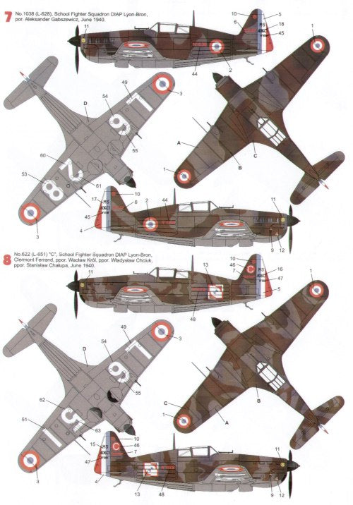 Techmod TM48083 MS.406C1 Armee de l'Air Polish Pilots 1:48
