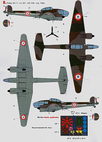 Techmod TM48086 1:48 Potez 63-11