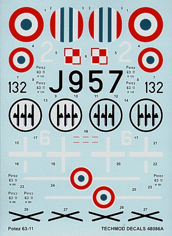 Techmod TM48086 1:48 Potez 63-11