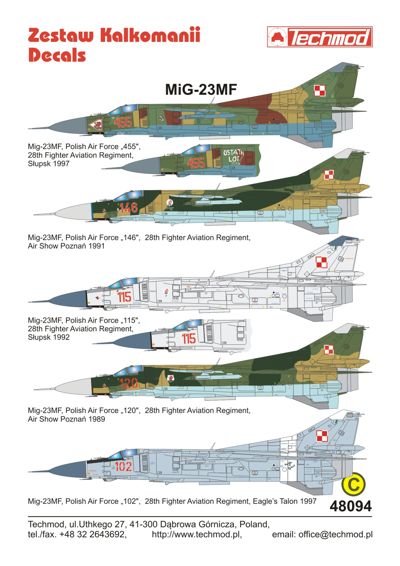Techmod TM48094 1:48 Mikoyan MiG-23MF