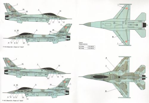Techmod TM48096 F-16C/D Block 52+ Polish Air Force 1:48