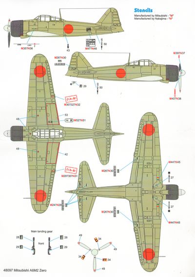 Techmod TM48097 1:48 Mitsubishi A6M2 Zero