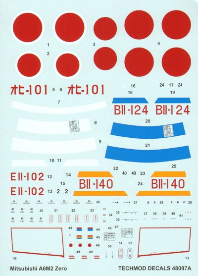 Techmod TM48097 1:48 Mitsubishi A6M2 Zero