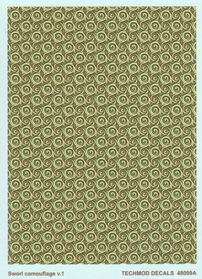 Techmod TM48099 1:48 Sworl Camouflage, pkt of 2.