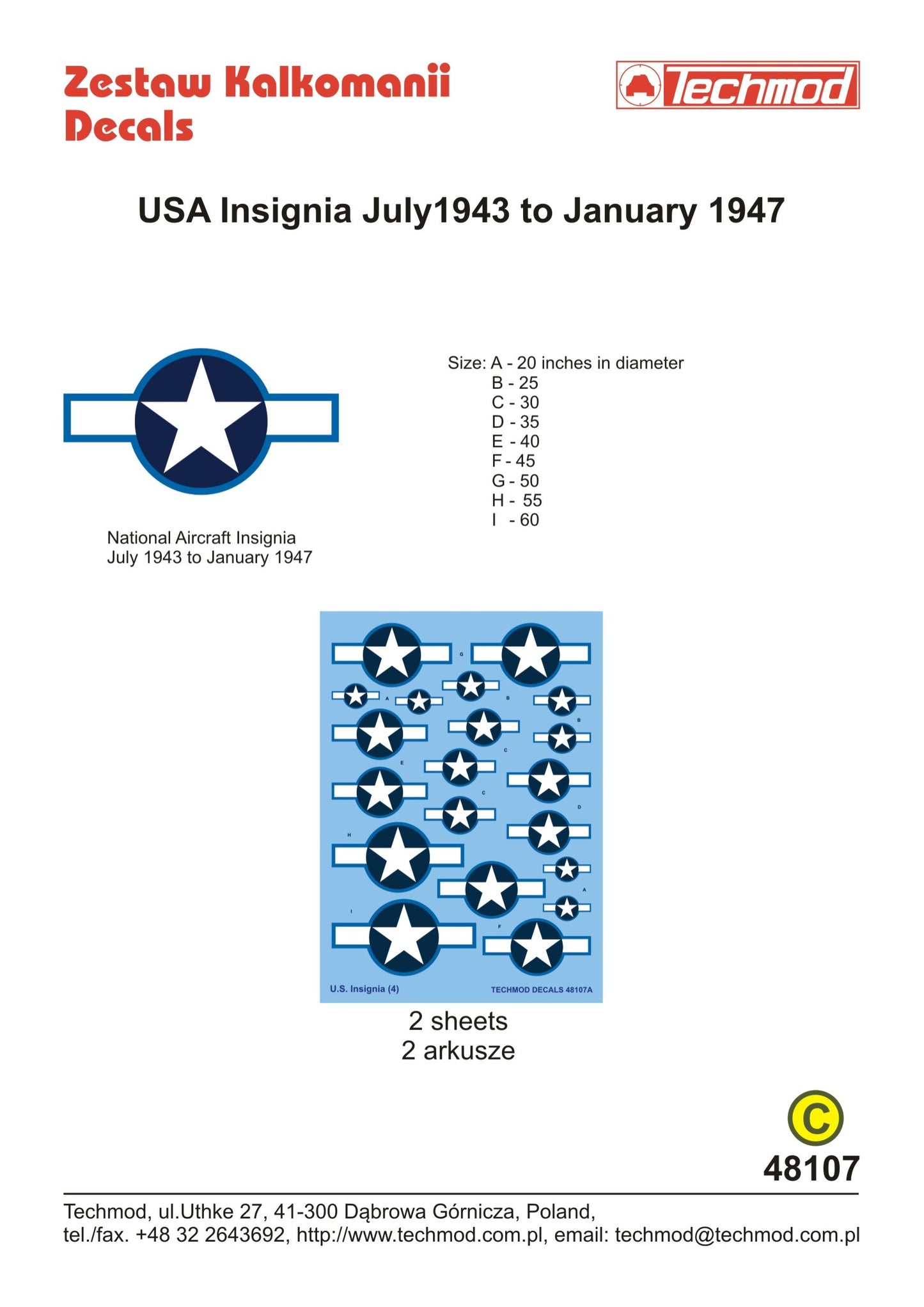 Techmod TM48107 1:48 U.S