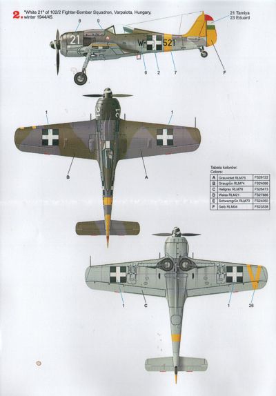 Techmod TM48112 Focke-Wulf Fw-190F-8 Hungary Winter 1944/45 1:48