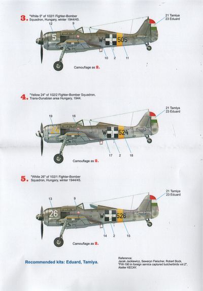 Techmod TM48112 Focke-Wulf Fw-190F-8 Hungary Winter 1944/45 1:48