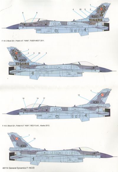 Techmod TM48114 1:48 Lockheed-Martin F-16C/F-16D Block 52+