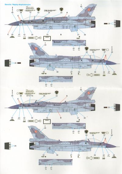 Techmod TM48114 1:48 Lockheed-Martin F-16C/F-16D Block 52+