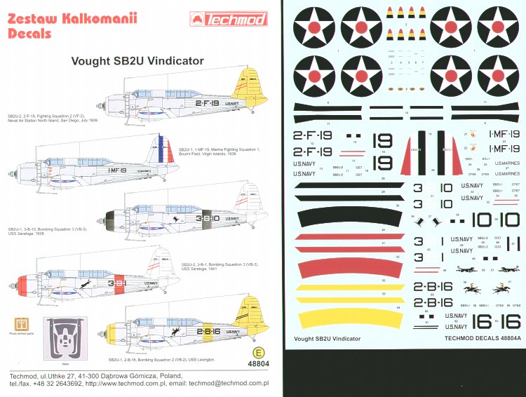 Techmod TM48804 1:48 Vought SB2U Vindicator