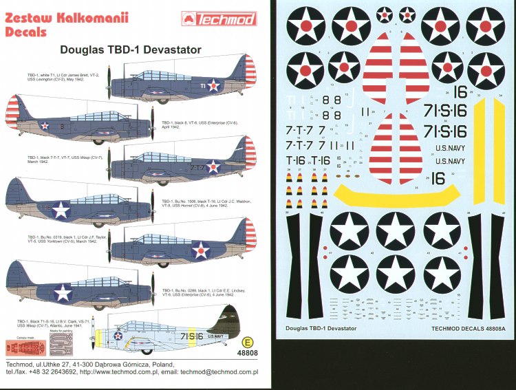 Techmod TM48808 1:48 Douglas TBD-1 'Devastator' at War