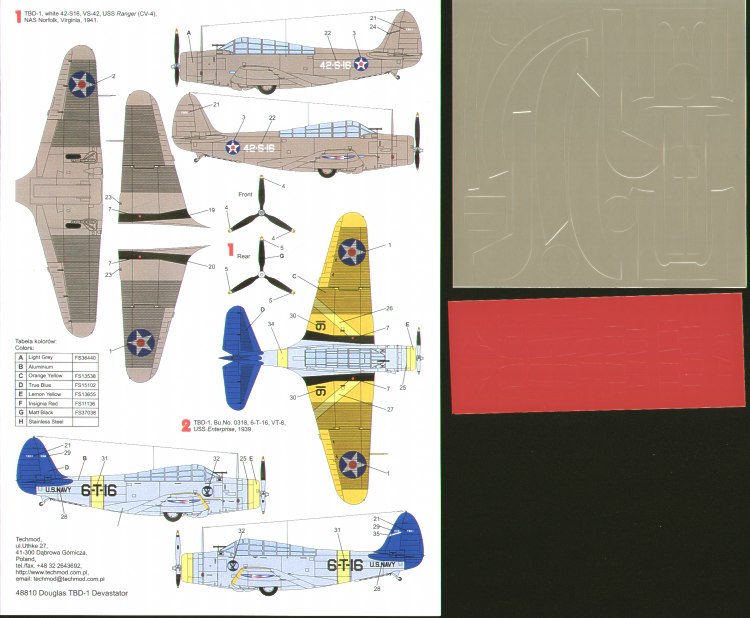 Techmod TM48810 1:48 Douglas TBD-1 'Devastator' Pre War