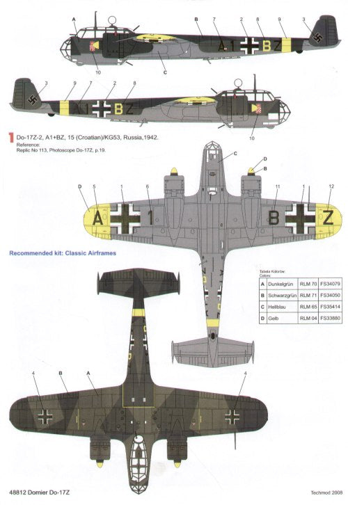 Techmod TM48812 1:48 Dornier Do-17Z