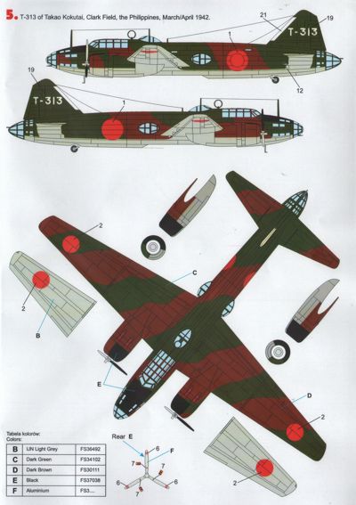 Techmod TM48816 1:48 Mitsubishi G4M1 'Betty' Pt 1 G4M1, "White 359, 705