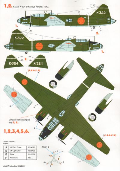 Techmod TM48817 1:48 Mitsubishi G4M1 'Betty' Pt 2