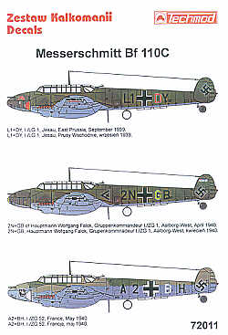 Techmod TM72011 1:72 Messerschmitt Bf-110C