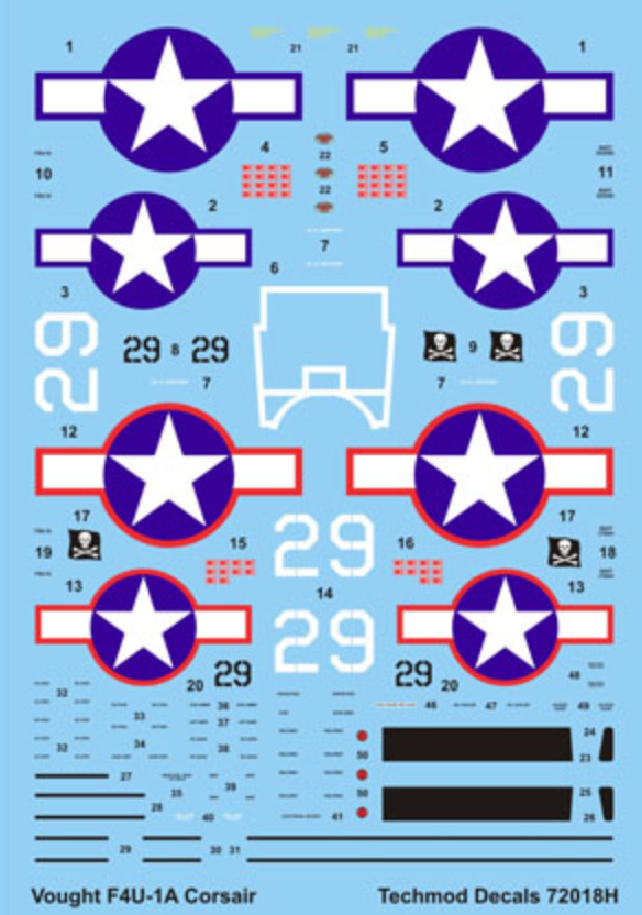 Techmod TM72018 1:72 Vought F4U-1A Corsair