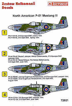 Techmod TM72021 1:72 North-American P-51B Mustang III