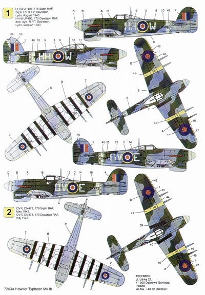 Techmod TM72034 1:72 Hawker Typhoon Mk.Ib