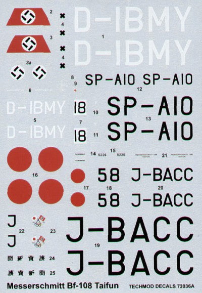 Techmod TM72036 1:72 Messerschmitt Bf-108B Taifun Part 2.