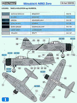 Techmod TM72041 1:72 Mitsubishi A6M2 Zero
