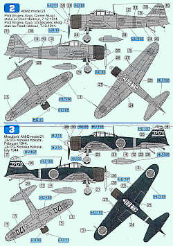 Techmod TM72041 1:72 Mitsubishi A6M2 Zero