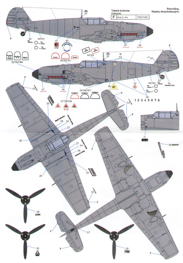 Techmod TM72049 1:72 Messerschmitt Bf-109E-3