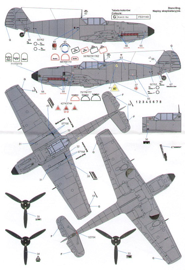 Techmod TM72052 1:72 Messerschmitt Bf-109E-4