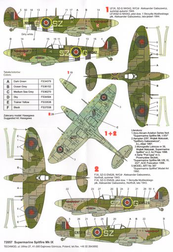 Techmod TM72057 1:72 Supermarine Spitfire Mk.IX