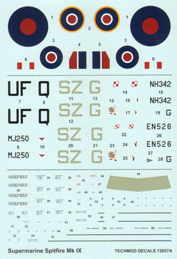 Techmod TM72057 1:72 Supermarine Spitfire Mk.IX